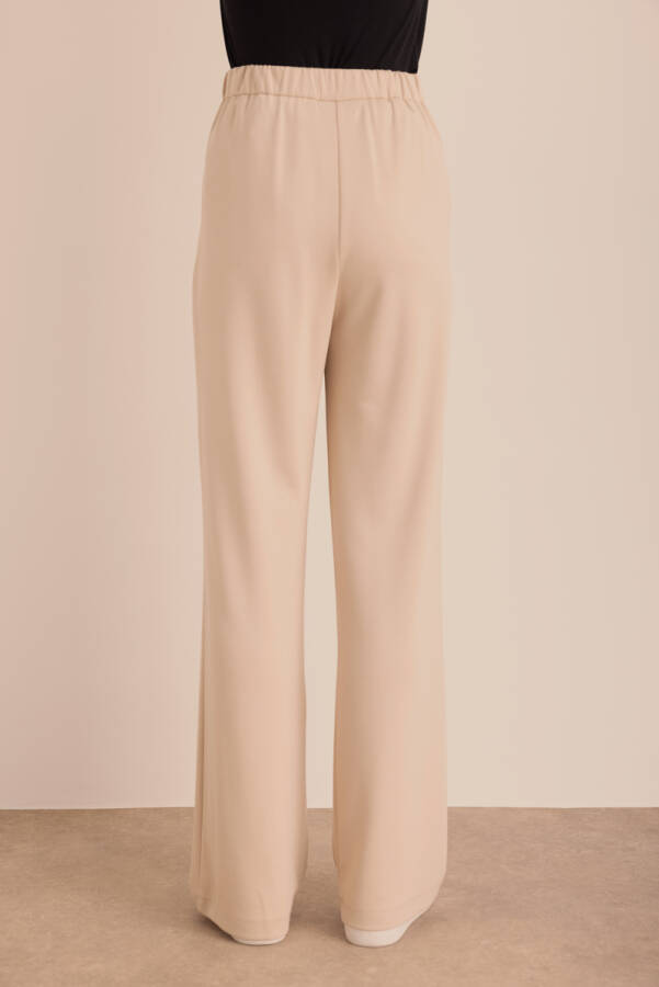 Bej Örme Palazzo Pantolon - 6
