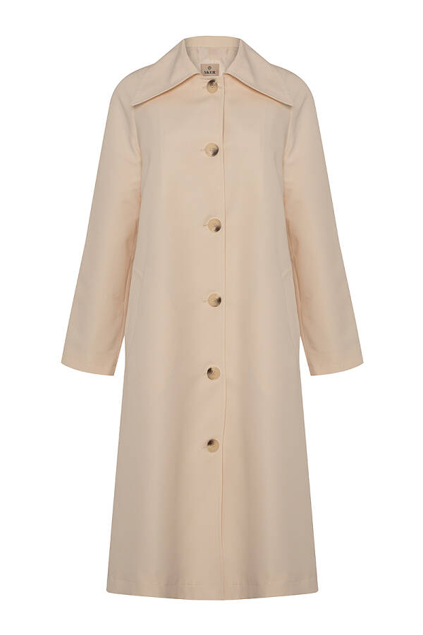 Bej Reglan Kesim Trençkot - Aker