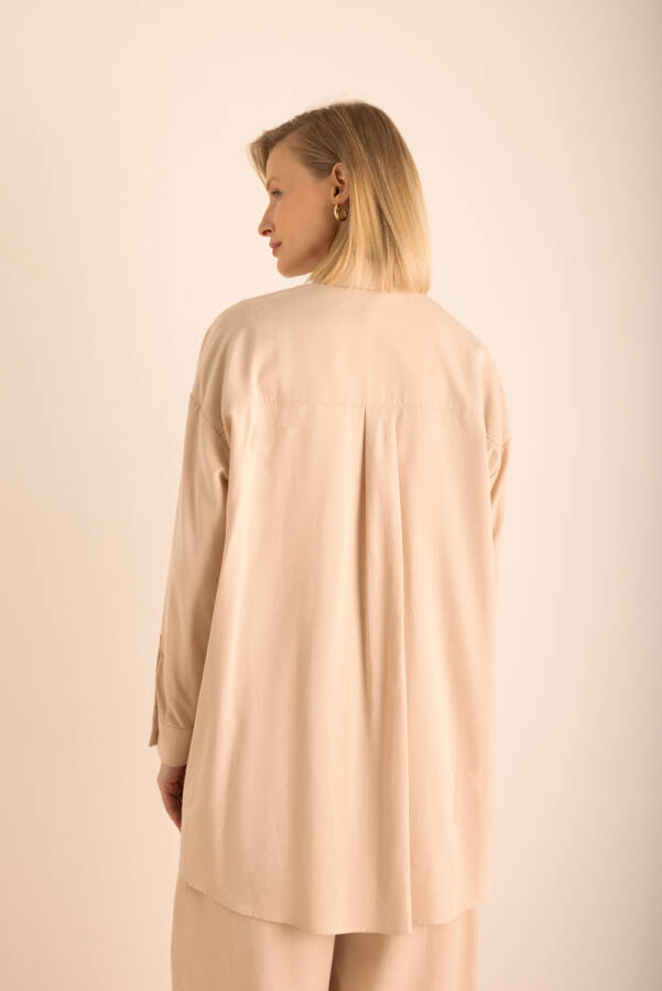 Bej Tencel Cotton Tunik - 6