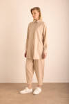 Bej Tencel Cotton Tunik - 4