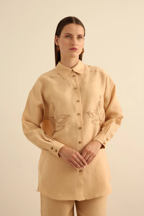 Bej Tunik - Aker