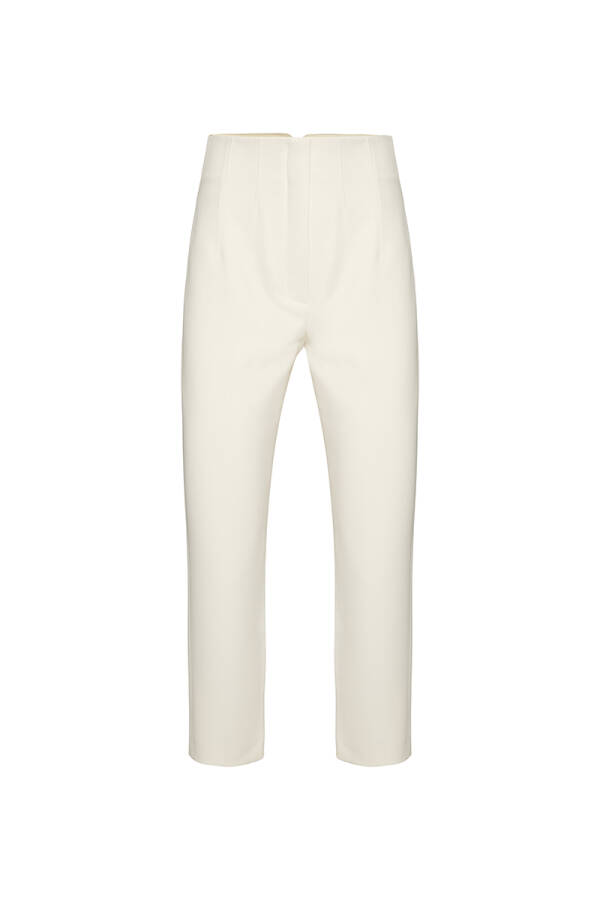 Bej Yüksel Bel Pantolon - Aker