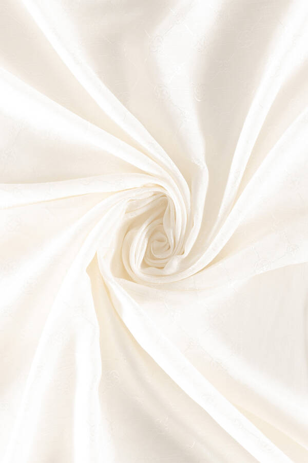 Beyaz 70X190 CM Koza Şal - Aker (1)