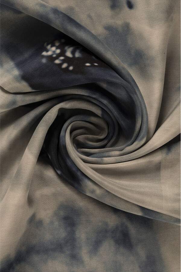 Beyaz 75X200 İpek Koton Şal - 2