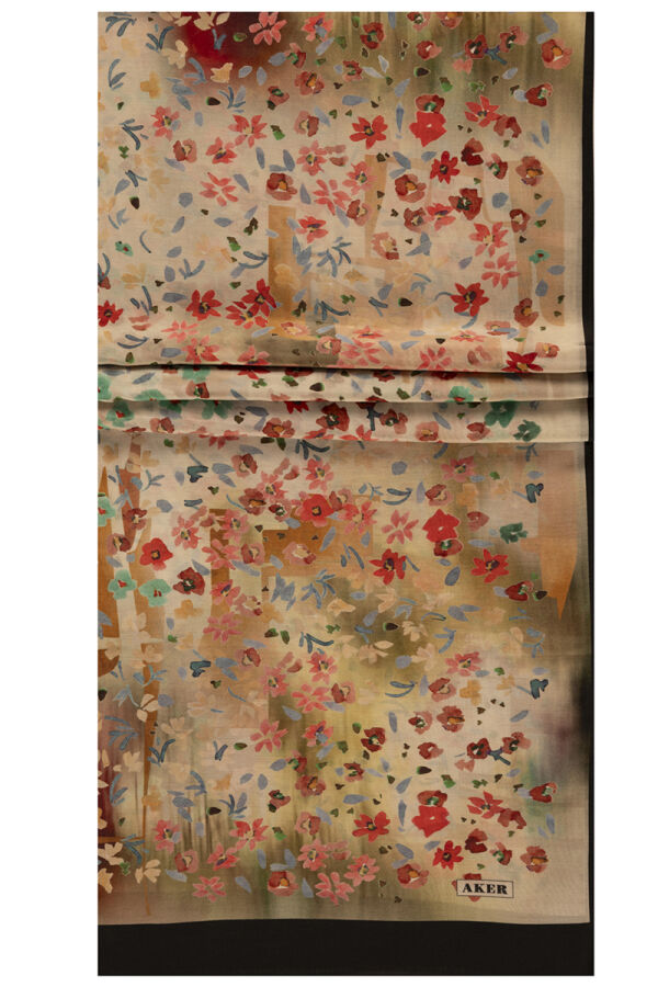 Beyaz 75X200 İpek Koton Şal - 1