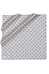 Beyaz 90X90 İpek Twill Eşarp 