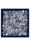 Beyaz 90X90 İpek Twill Eşarp - 1