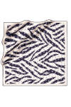 Beyaz 90X90 İpek Twill Eşarp 
