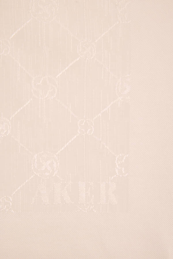 Beyaz 90X90 Koza Eşarp - Aker (1)