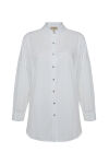 Beyaz Basic Cotton Bluz - 1