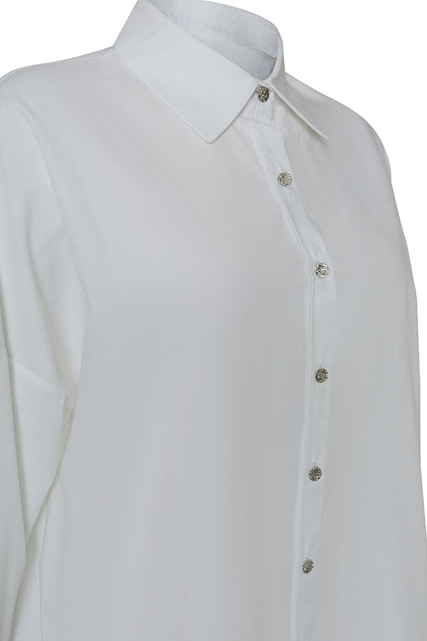 Beyaz Basic Cotton Bluz - Aker (1)