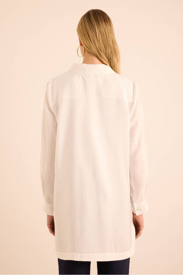 Beyaz Basic Tunik - 6