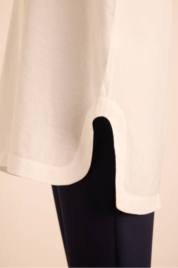 Beyaz Basic Tunik - 4