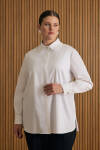 Beyaz Cotton Bluz - 1