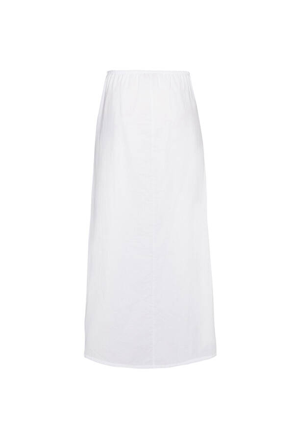 Beyaz Cotton Jüpon Etek - 3