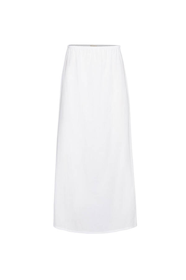 Beyaz Cotton Jüpon Etek - 1