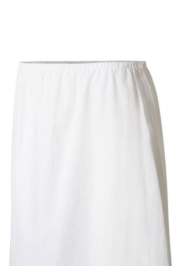 Beyaz Cotton Jüpon Etek - 2