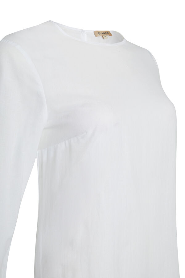 Beyaz Cotton Jüpon Tunik - Aker (1)