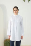 Beyaz Duble Kol Gömlek - 3