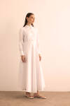 Beyaz Keten Elbise - 2