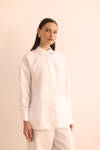 Beyaz Keten Tunik - 2