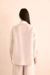 Beyaz Keten Tunik - 6