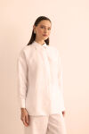 Beyaz Keten Tunik - 2