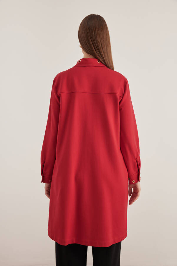 Bordo Kuşgözü Detaylı Kap - 6