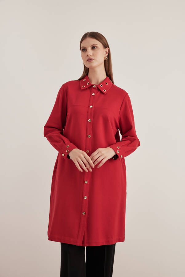 Bordo Kuşgözü Detaylı Kap - 3