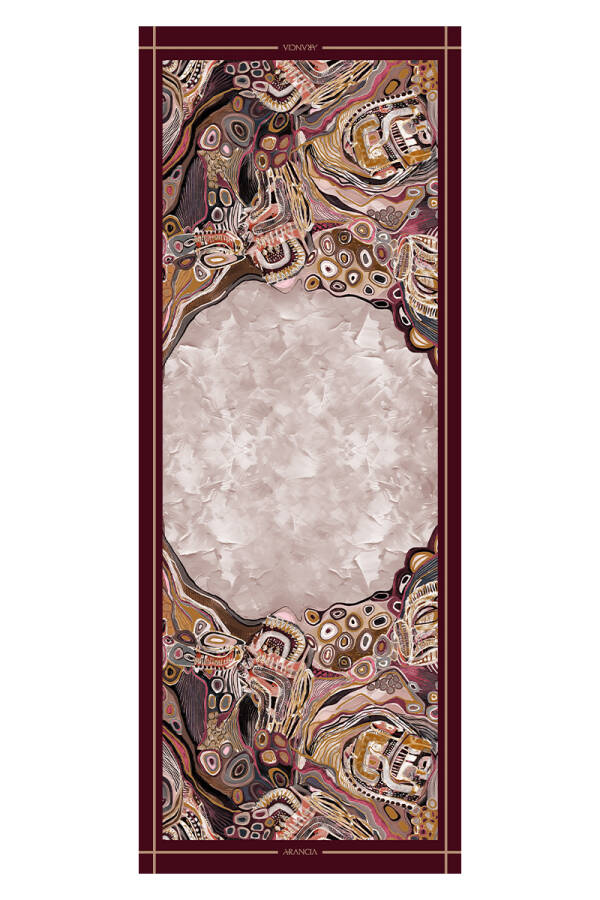 Bordo 70X200 Modal Şal - Arancia