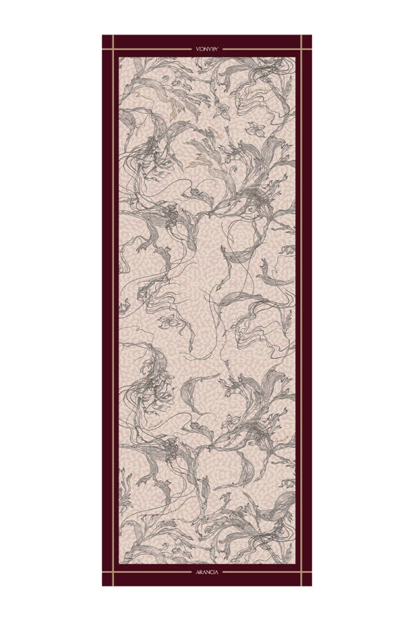 Bordo 70X200 Modal Şal - 1