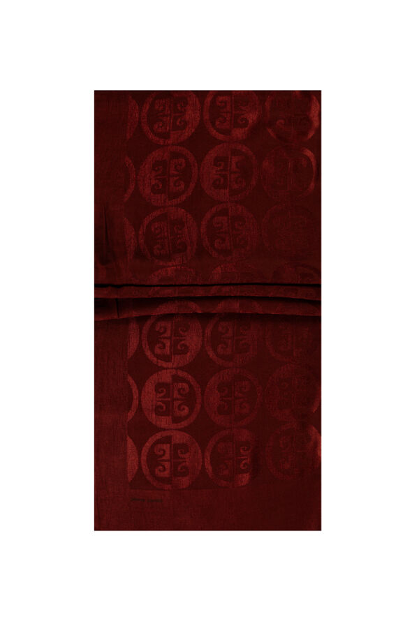 Bordo 75 X 190 Naia Rivela Şal - Pierre Cardin
