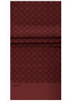 Bordo 75X190 CM Elegance Monogram Şal - 1