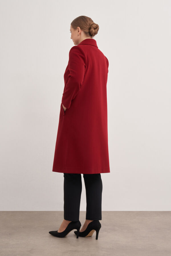 Bordo 8585112 Kırlangıç Yaka Kaban - 3