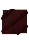 Bordo 90X90 İpek Krep Saten Eşarp 