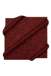Bordo 90X90 İpek Krep Saten Eşarp 