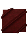 Bordo 90X90 İpek Krep Saten Eşarp - 1