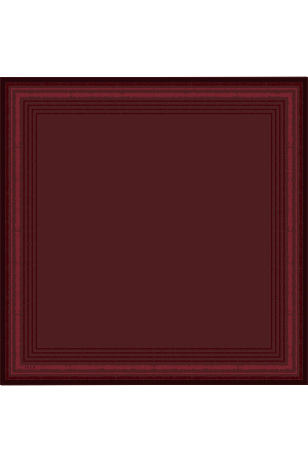 Bordo 90X90 İpek Twill Eşarp - 1