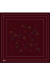 Bordo 90X90 İpek Twill Eşarp - 1