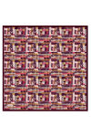 Bordo 90X90 İpek Twill Eşarp - 1