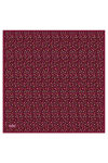 Bordo 90X90 İpek Twill Eşarp 