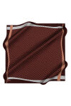 Bordo 90X90 İpek Twill Eşarp 