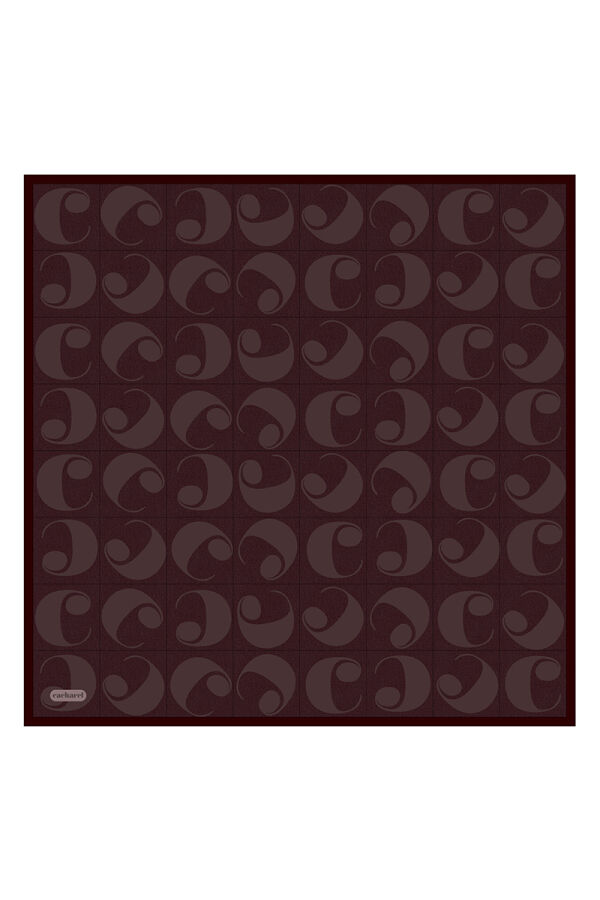 Bordo 90X90 İpek Twill Eşarp - Cacharel
