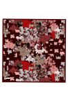 Bordo 90X90 İpek Twill Eşarp - 1