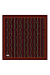 Bordo 90X90 İpek Twill Eşarp - 1