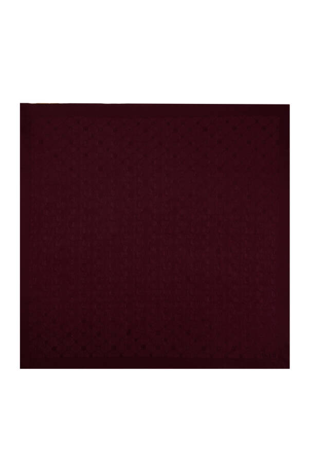 Bordo 90X90 Koza Eşarp - 1