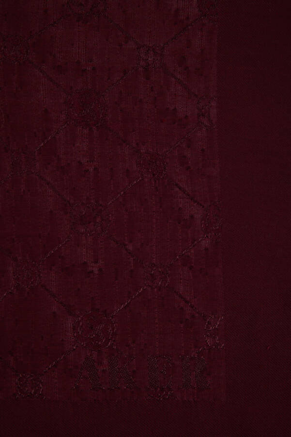 Bordo 90X90 Koza Eşarp - 2