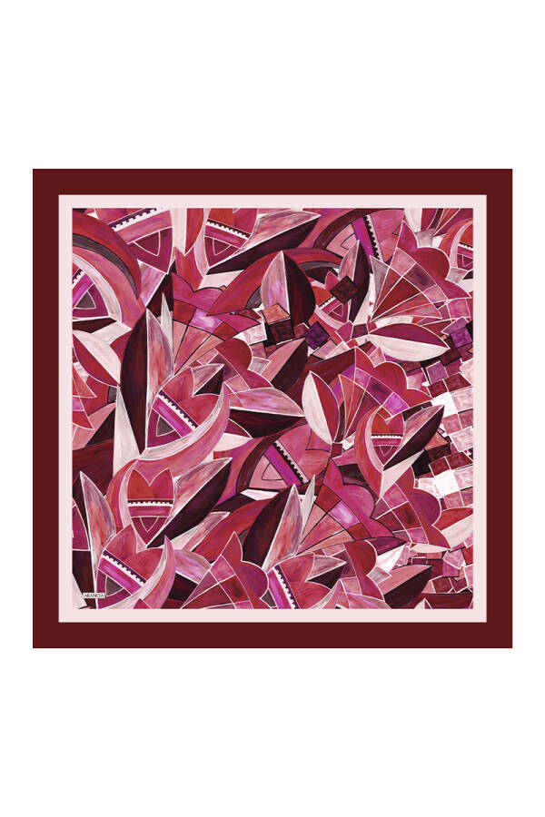 Bordo 90X90 Pure Touch Eşarp - 1