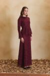 Bordo Dantelli Bluz - 4