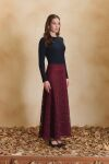 Bordo Dantelli Etek - 5
